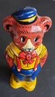 VINTAGE J.CHEIN & CO. TIN TOY WINDUP BEAR 1930’s LITHO DANCING WALKING METAL