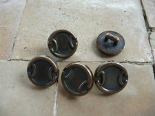 5 Bottoni Vintage Merceria Metallo