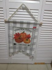 Thanksgiving Fall Door Wall Hanger "Pumpkin Patch" 16" X 19" w/o hanging part 