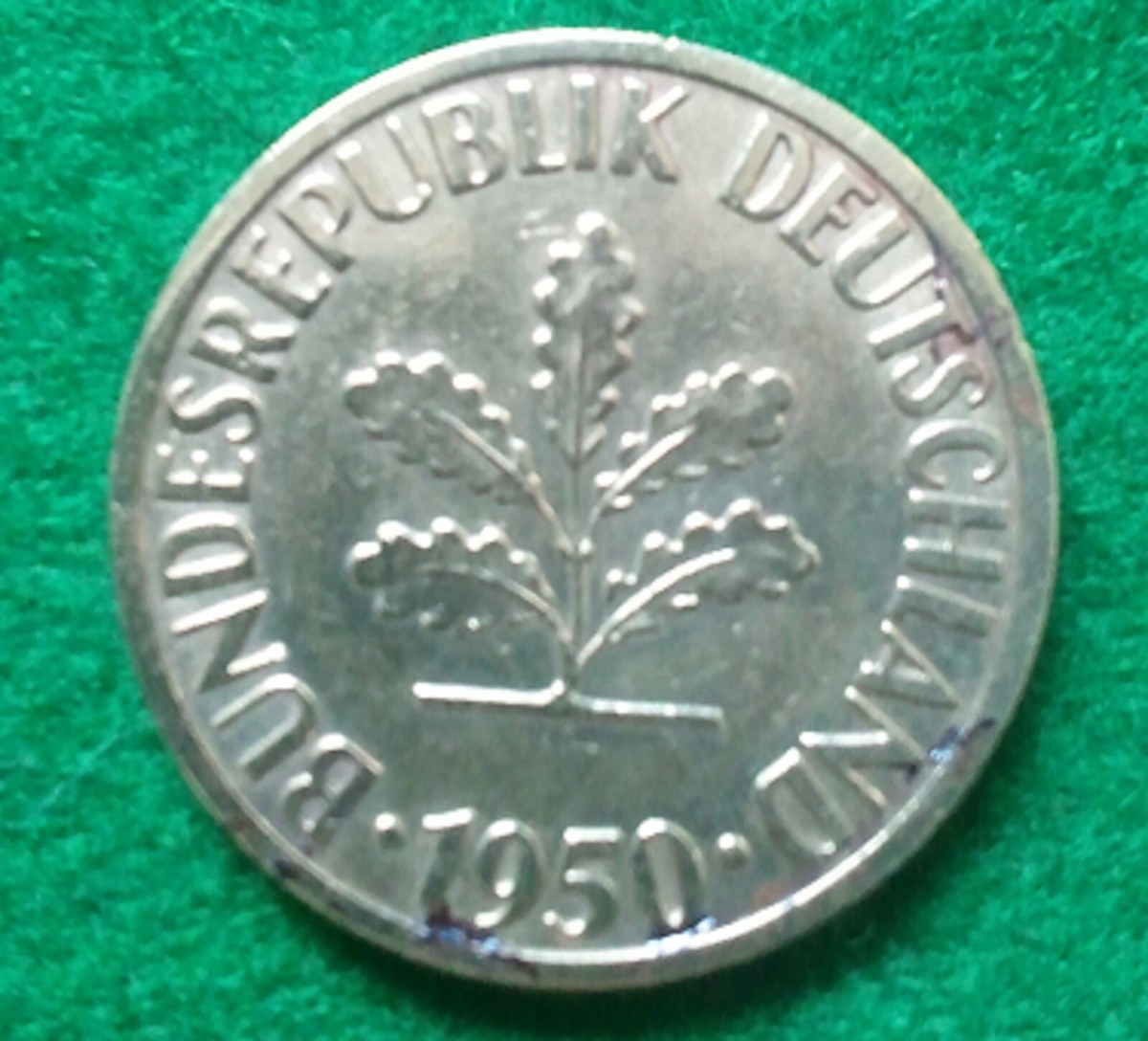 1950年 F ドイツ古銭 10 Pfennig 1950 D GERMANY 10 PFENNIG COIN | eBay
