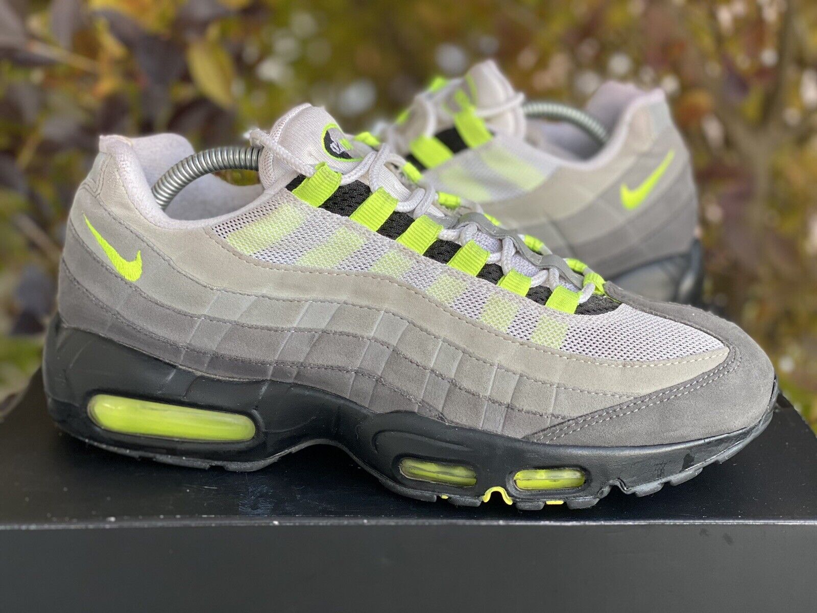 Situación Degenerar la nieve Size 9 - Nike Air Max 95 OG Neon 2015 554970-071 grey 91203239694 | eBay