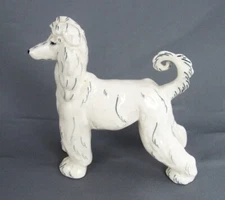 Kay Finch Rare Vintage Afghan Hound Dog Ceramic Pottery Figurine
