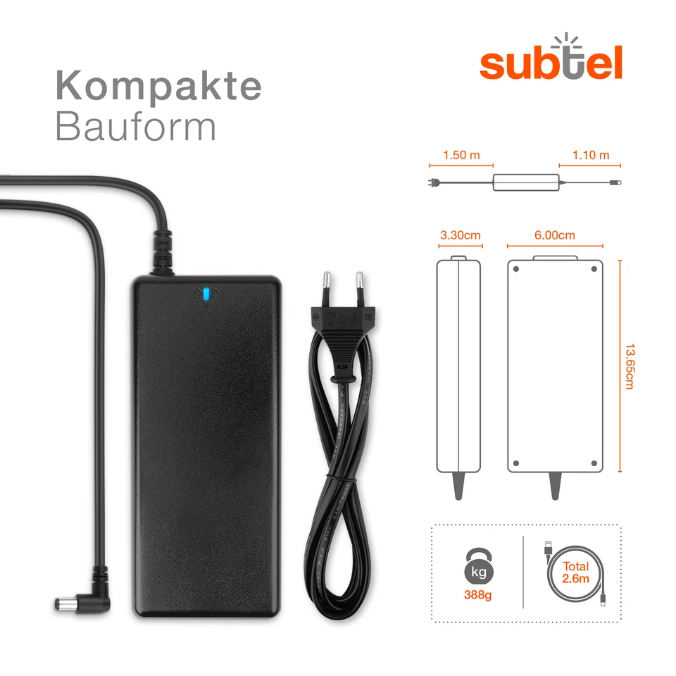 Laptop Netzteil für HP Compaq 6730s Compaq Presario CQ35 19V 90W Netzadapter - Bild 3 von 4