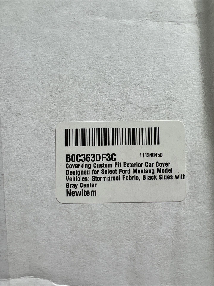 Car Cover For 2015-17 Ford Mustang Coverking Custom Fit Black Sides/GrayCenter - Image 3 of 4