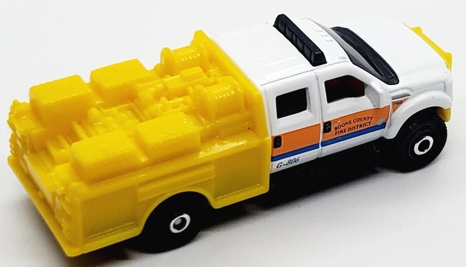 2021 MATCHBOX RESCUE FORD F-550 SUPER DUTY BOONE COUNTY FIRE DIECAST 3" TRUCK - Image 4 of 4