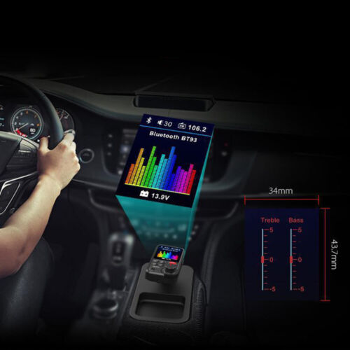 FM Transmitter Bluetooth5.0 KFZ Dual USB Auto Ladegerät für Handy Radio Adapter - Bild 14 von 17