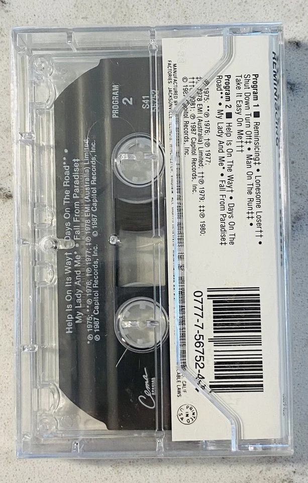 NEW & SEALED ~ 1987 LITTLE RIVER BAND * REMINISCING * CASSETTE TAPE ~ CAPITOL - Image 2 of 3