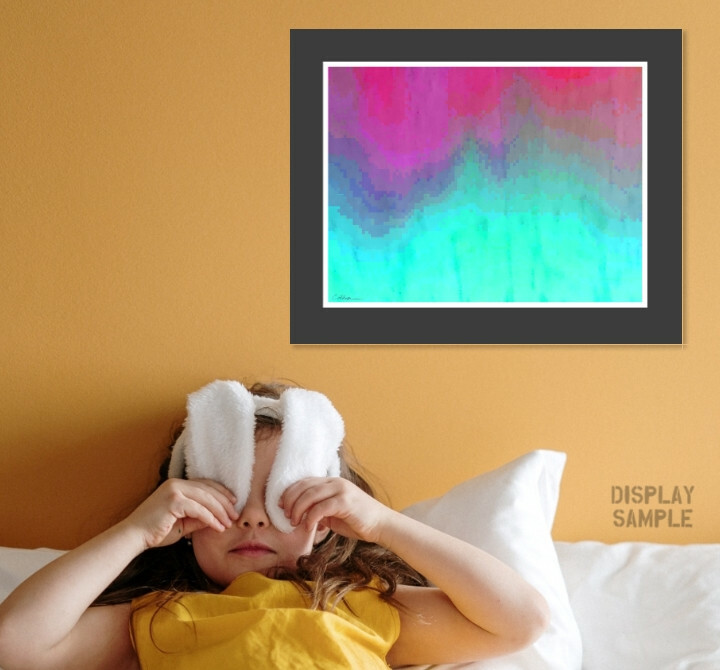 Cosmic Sea Foam on Pink Sand * Signed Fine Art Print * 2021 * Cathy Peterson