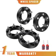 4PCS 1'' 6x5.5" 139.7mm Wheel Spacers 14x1.5 For Chevy Silverado 1500 GMC Sierra