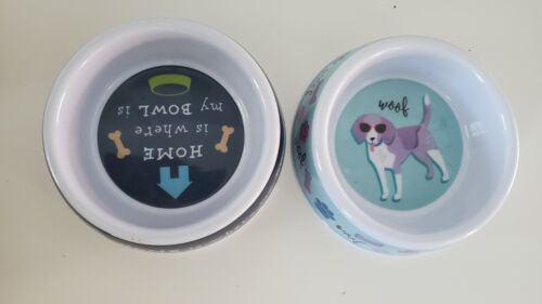 Dog food bowl, meduim size,plastic,new, 2 for $15. - Afbeelding 1 van 6