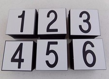 Lot Of 150 - Plastic Numbers - Self Adhesive - Peel Off - 's 1,2,3,4,5,6 - NEW