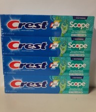 Crest Complete + Plus Scope Outlast Toothpaste, Mint 5.4oz + Whitening, 4 Pack 0.72 per gallon