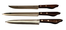 Vintage Robeson Shur Edge Frozen Heat Carving & Slicing Knifes (3) Made In USA