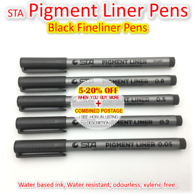 Sta Pigment Pigment Fineliner STA PIGMENT LINER Fine Point Pro