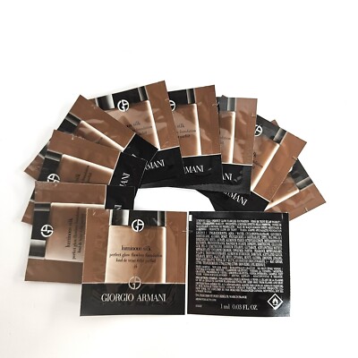 10 Samples GIORGIO ARMANI Luminous Silk Perfect Glow Foundation Makeup SHADE 14