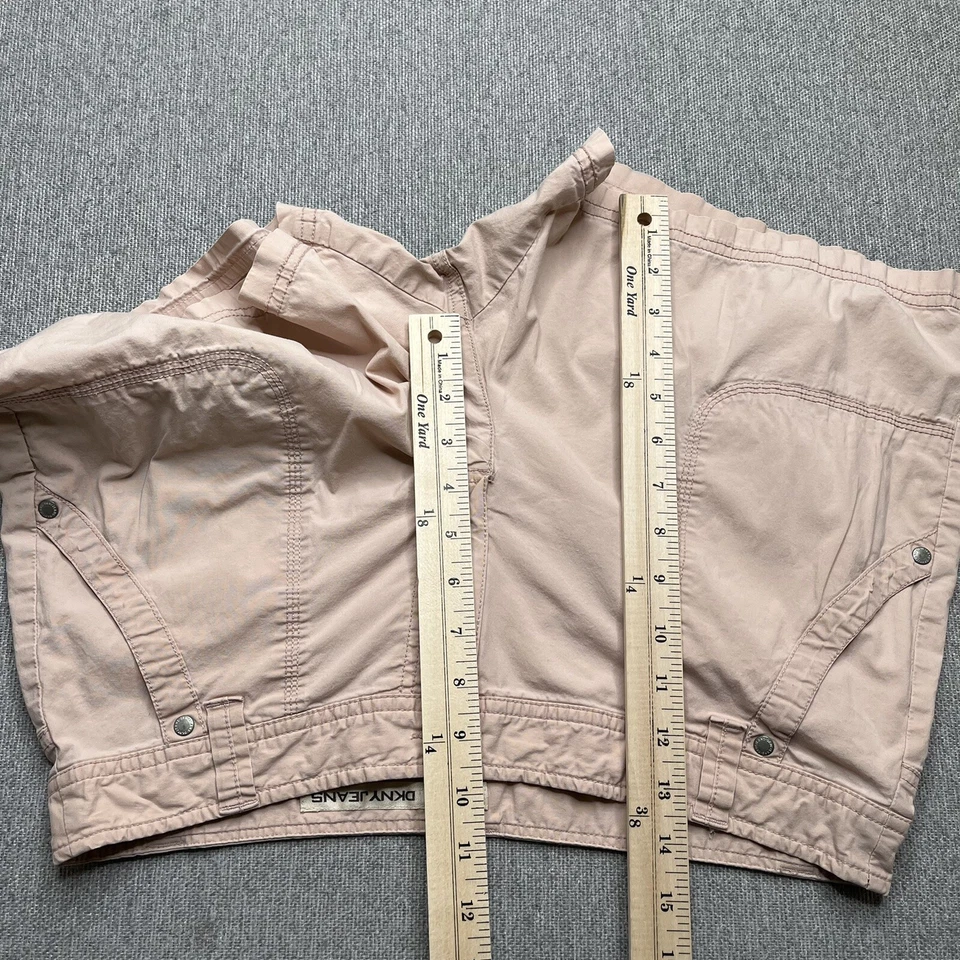 Pantalones Cortos DKNY Jeans Para Mujer Talla 10 Rosa Frontal Plano Bolsillo Corte Medio Informales Foto 3 de 4