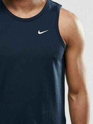 black nike vest top