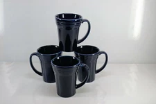 set 4 LATTE bistro MUG CUP cobalt blue FIESTA WARE 18 OZ new
