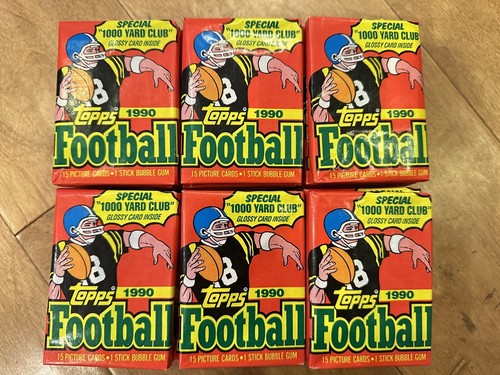 1990 Topps NFL Football Wax Pack (30 Packs) Factory Sealed! - Picture 3 of 5