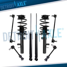 Front Struts Rear Shocks Sway Bars Suspension Kit for 2015 - 2019 Lincoln MKC