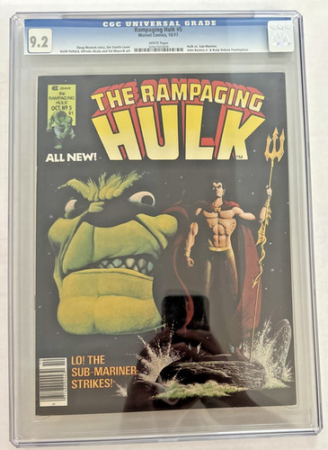 Rampaging Hulk #5 (1977) Marvel Comics CGC 9.2