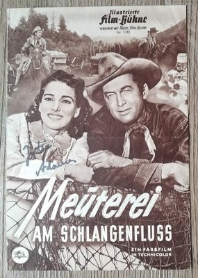 A185 Julie Adams Autogramm auf Film Programm