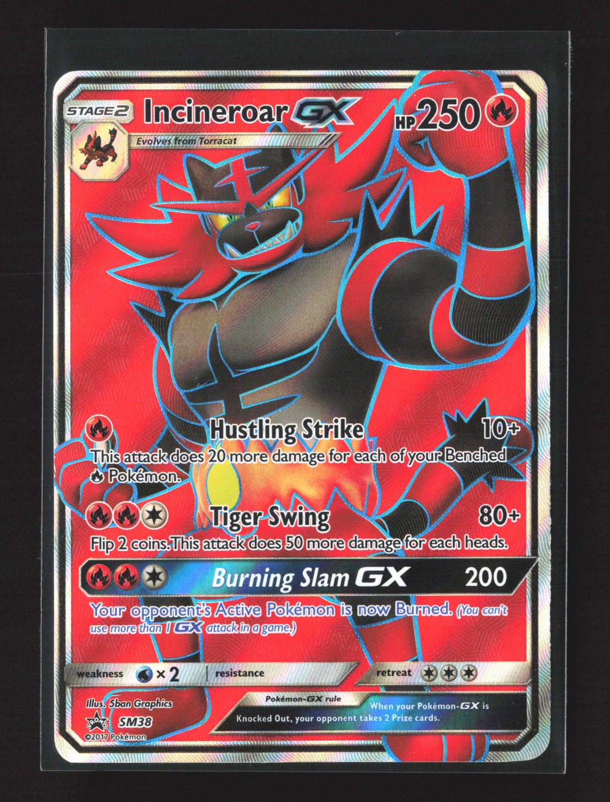 Pokemon SM Promos #SM38 Promo,Holo Incineroar GX