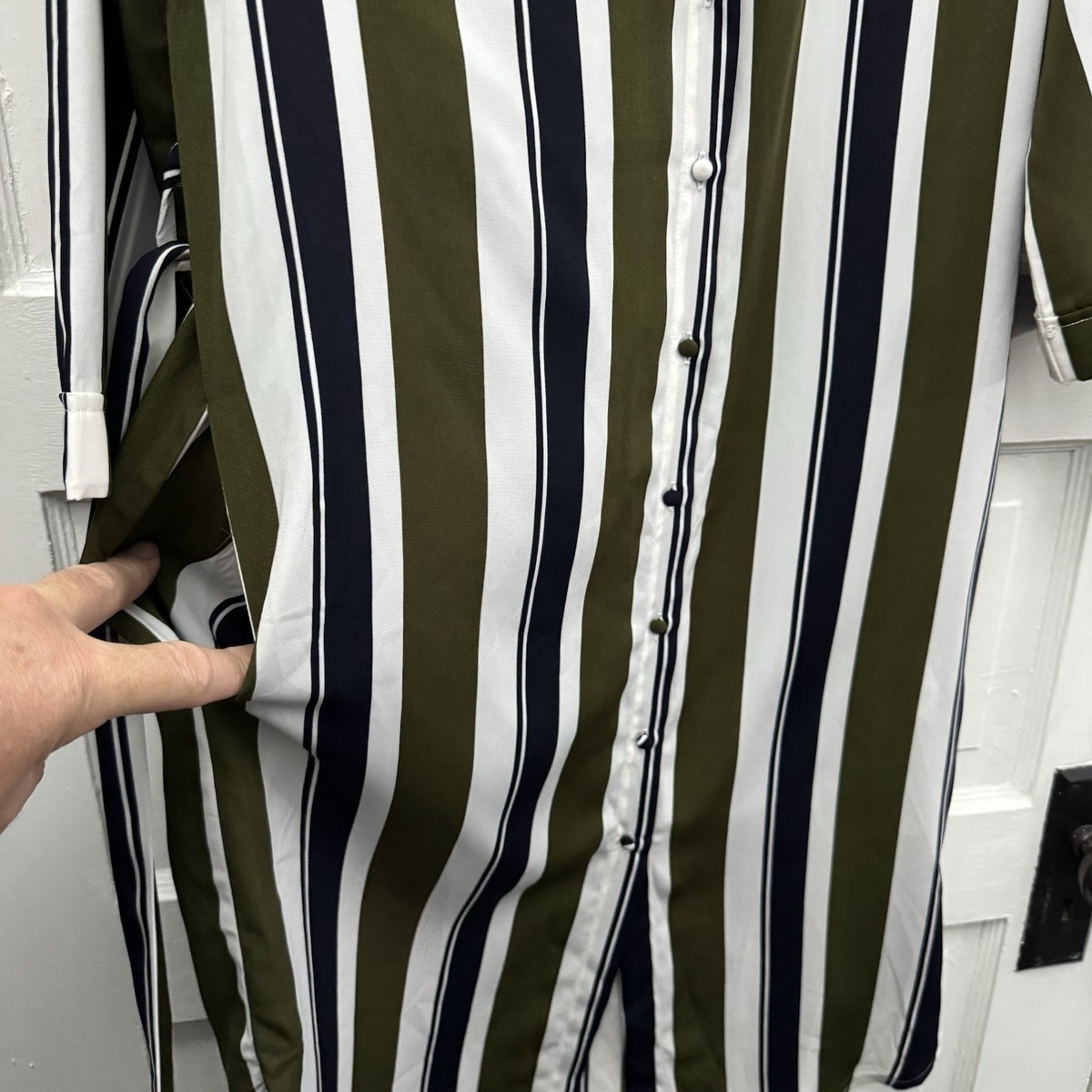 forever 21 green striped dress Forever Summer Striped Maxi Dress in Green main image 1