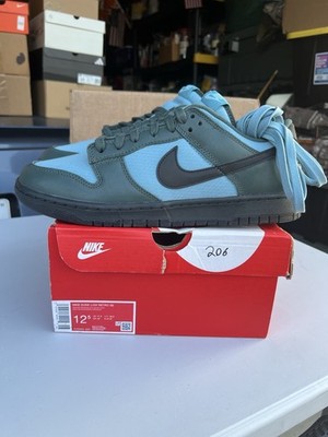 Nike Dunk Low Retro SE Vintage Green/Denim Turquoise Mens 12.5 (FZ3052 300) New