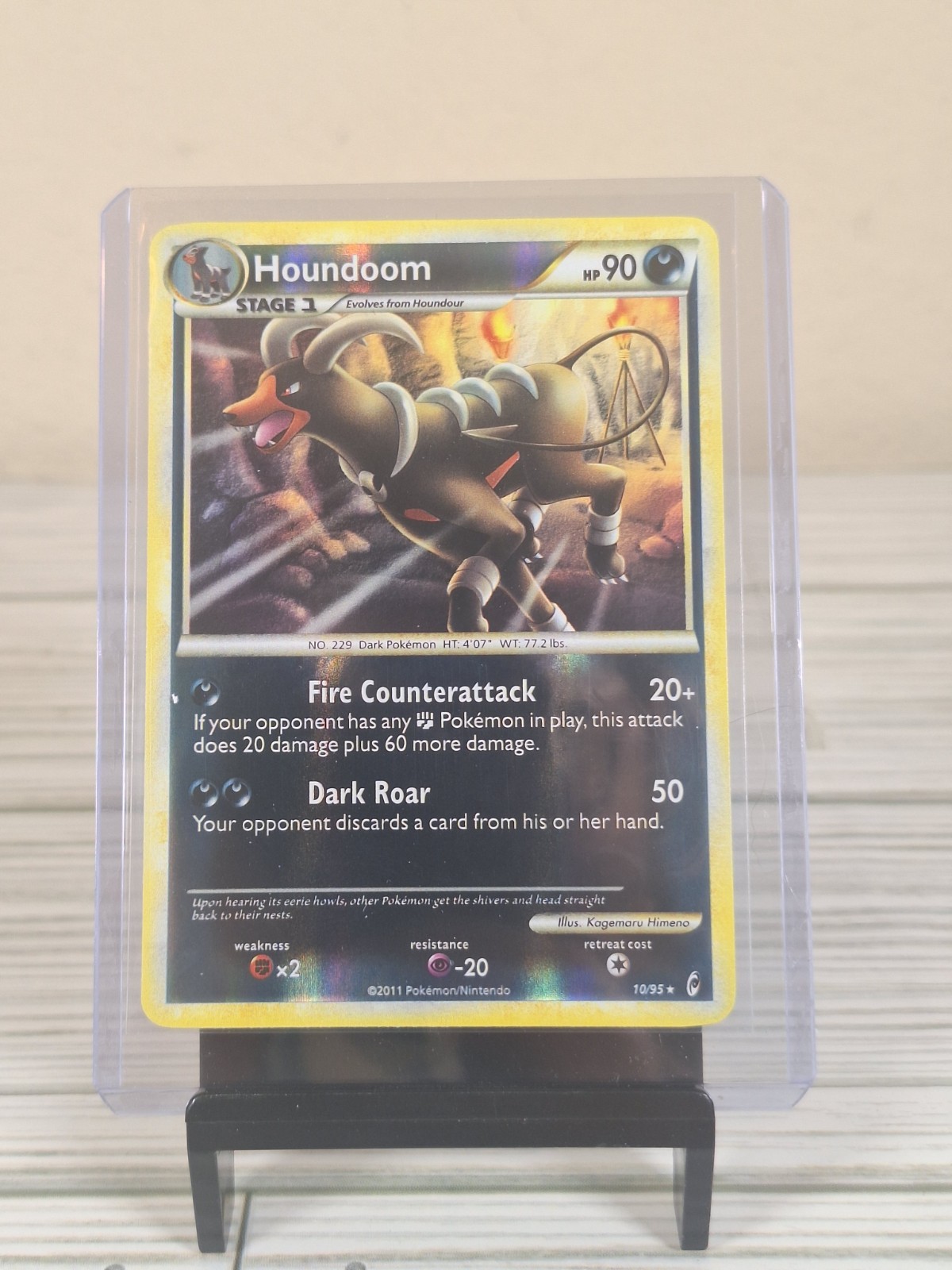 Houndoom 10/95 Reverse Holo Rare 2011 Call of Legends Pokemon Card