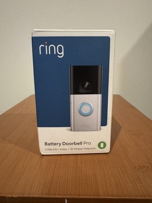 Ring Battery Doorbell Pro 1536p HD+ 3D Motion Satin Nickel, Mod: B0B2BY4ZG7