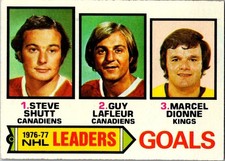 1977-78 Topps Hockey - Goal Leaders #1 - Schutt -  Guy Lafleur - Dionne   D