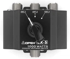 Radio Coaxial Antenna Switch 3-Position 1KW Power Black