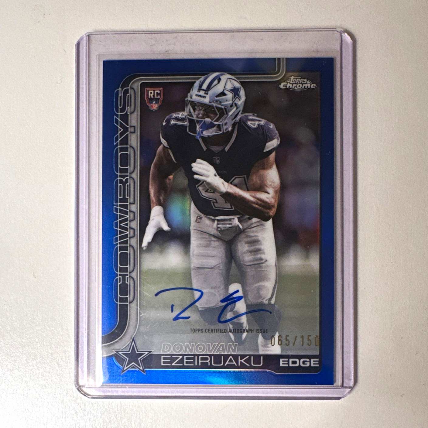 2025 Topps Chrome AUTO 65/150 - Donovan Ezeiruaku #RRA-DE (RC) MNT! Color Match