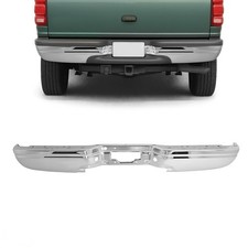 Chrome For Ford Expedition 97-02 Rear Bumper Face Bar Wo Sensor Hole Fo1102309