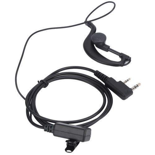 `2 Way Radio Headset Universal 2Pin Headset With Collar Clip G Shape For Ba - Zdjęcie 11 z 12