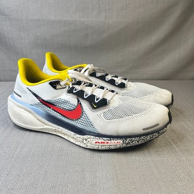Nike Air Zoom Pegasus 41 Sneakers Mens 13 White Psycic Blue Speed Red Run Jog