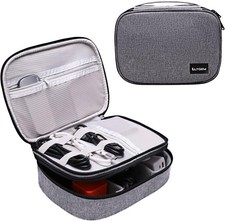 LTGEM Electronics Organizer Travel Case,Travel Cable Organizer Bag for Cords,Pho