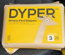 Dyper Simply Kind Diapers Soft, Certified Bamboo Sz 3. 28 Ct