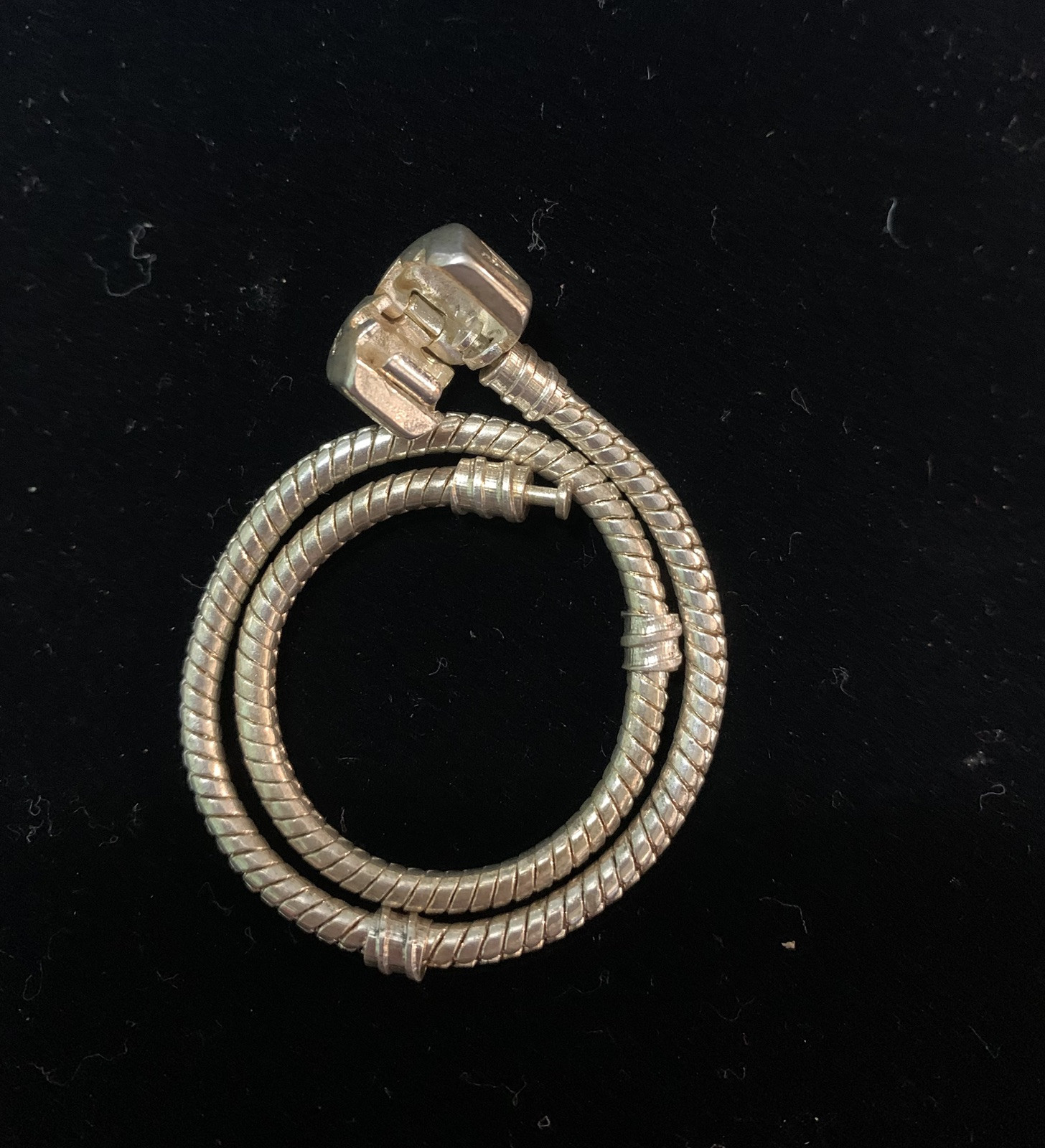 Sterling Silver Pandora Snake Chain Charm Bracelet 8 Inch Replica  