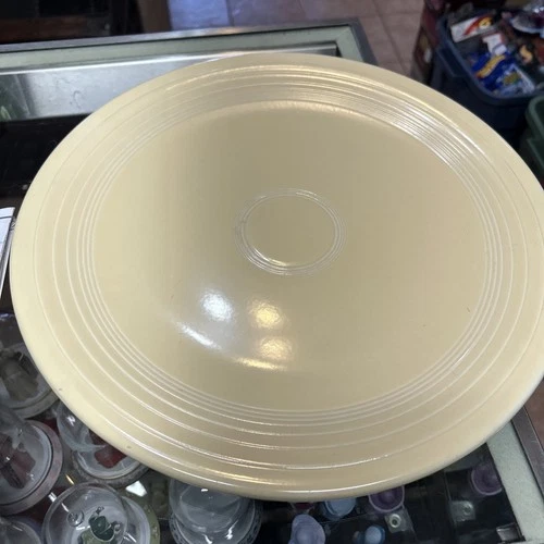 Large 14" Original Old Ivory Fiestaware Round Serving Platter. Excellent.