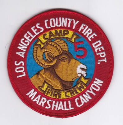 Abzeichen- Los Angeles County Fire Department Camp 5 Fire Crew Marshall Canyon