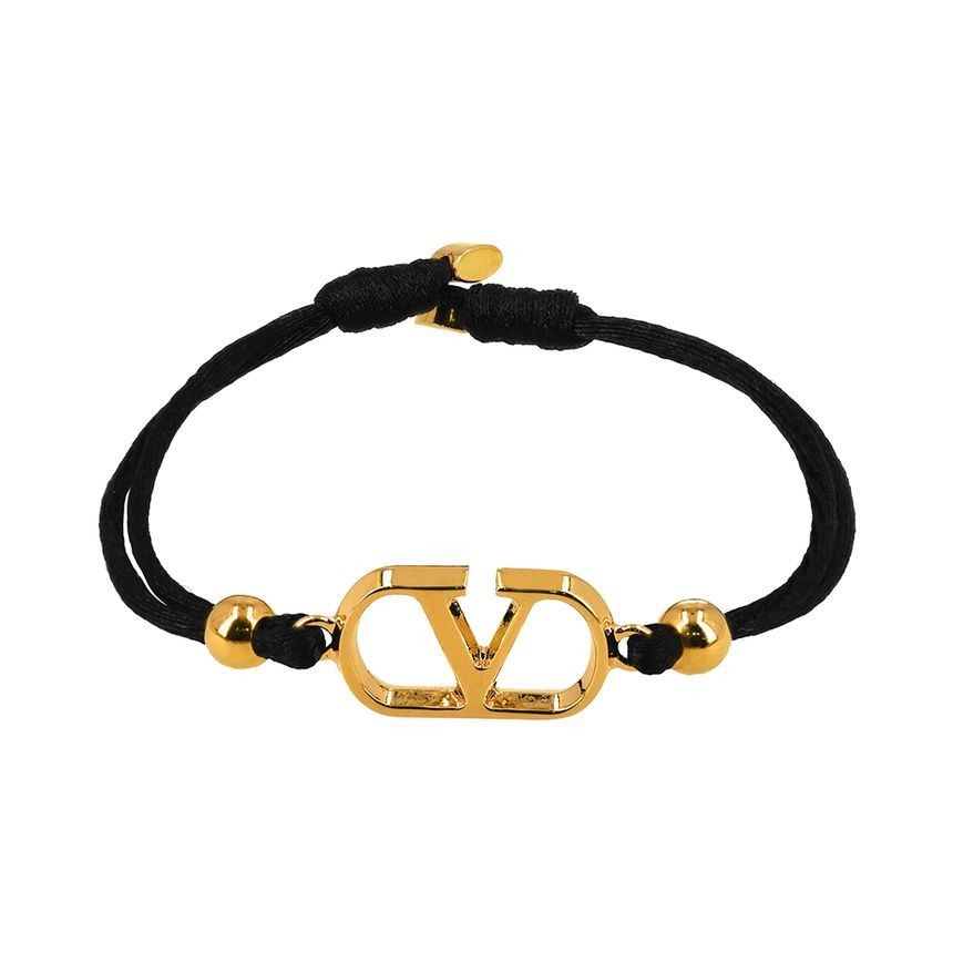 Valentino Garavani V Logo Cotton Bracelet 144731639