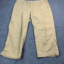 Woolrich Pantalone Donna Taglia 12 Beige Capri Outdoor Casual