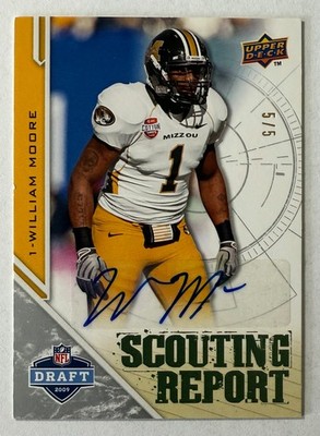 2009 Upper Deck Draft Edition William Moore RC Auto Scouting Report 5/5