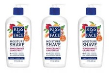 3 Kiss my Face Moisturizing Shave POMEGRANATE GRAPEFRUIT 11oz Each 096