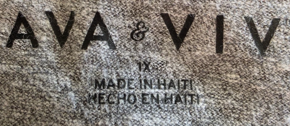 Camisa blusa Ava & Viv para mujer talla 1X manga corta cuello en V Foto 2 de 4