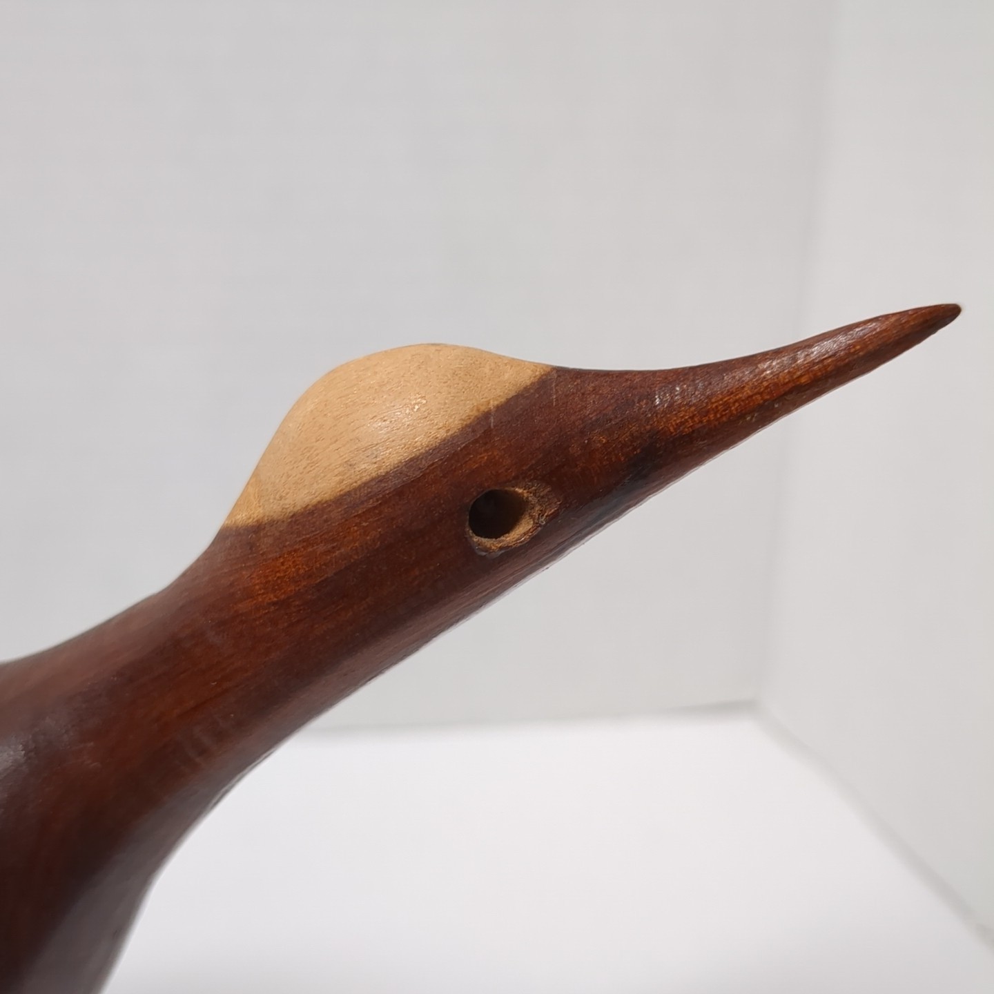 Vtg MCM Wood 2 Tone Sandpiper (Set Of 2) **READ**