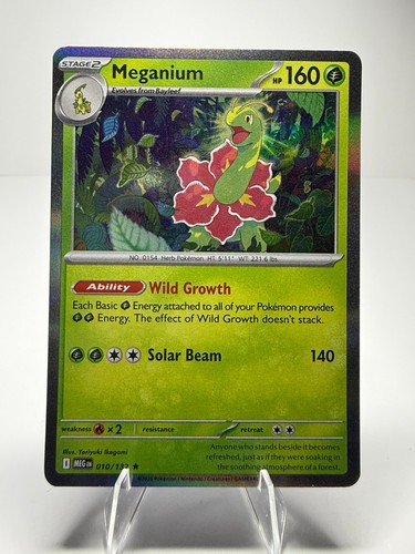 Pokemon -  Meganium - 010/132 - Holo rare - Mega Evolution - NM/M