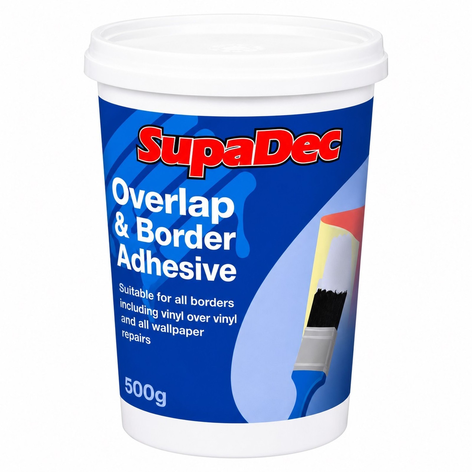 Wallpaper Overlap & Border Adhesive Ready To Use Repair Adhesive 500g Tub